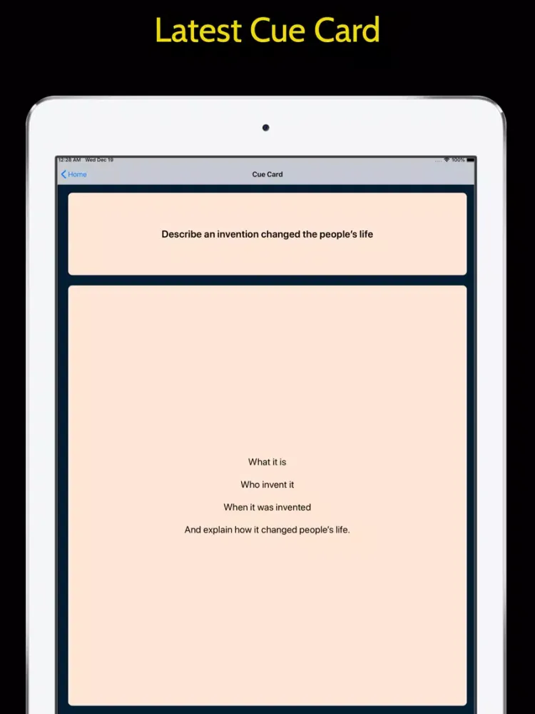 IELTS Speaking 2021 iPad 應用截圖