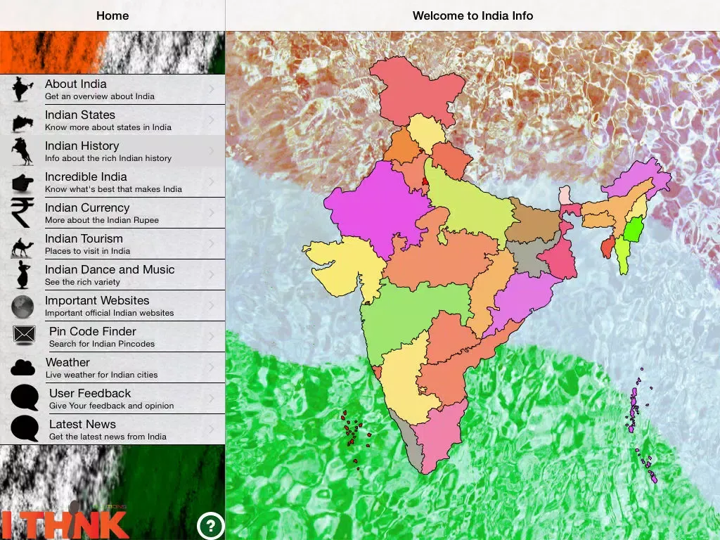 ภาพหน้าจอของ India Info - All about India iPad 
