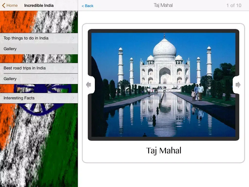 ภาพหน้าจอของ India Info - All about India iPad 