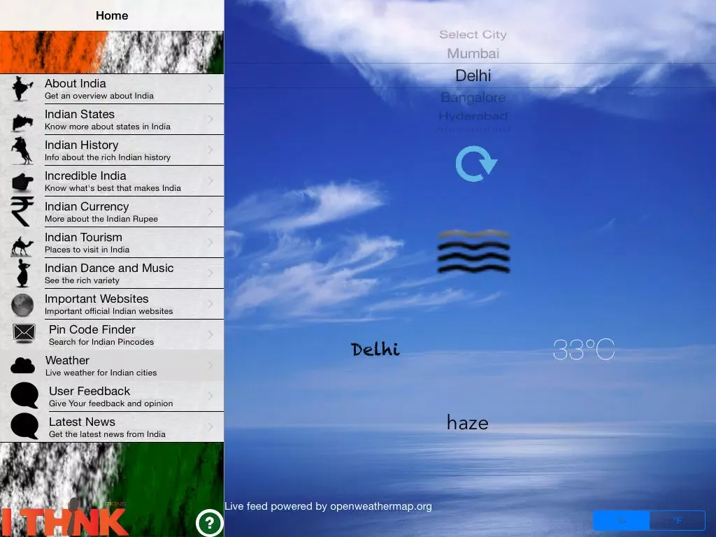ภาพหน้าจอของ India Info - All about India iPad 