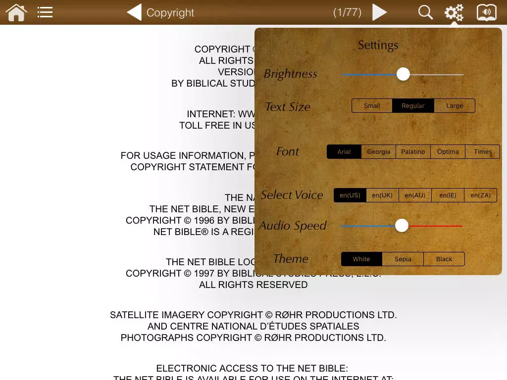 NET Bible - The New English Translation iPad  스크린샷