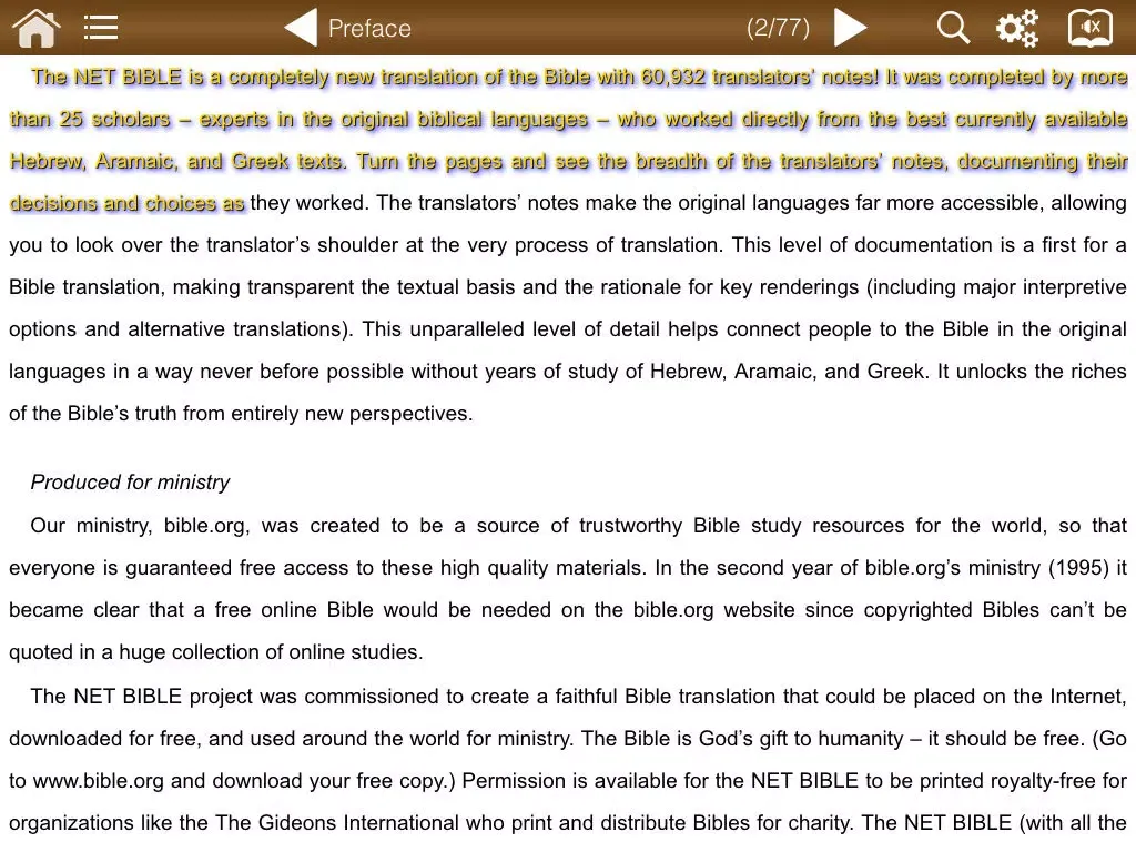 NET Bible - The New English Translation iPad  스크린샷