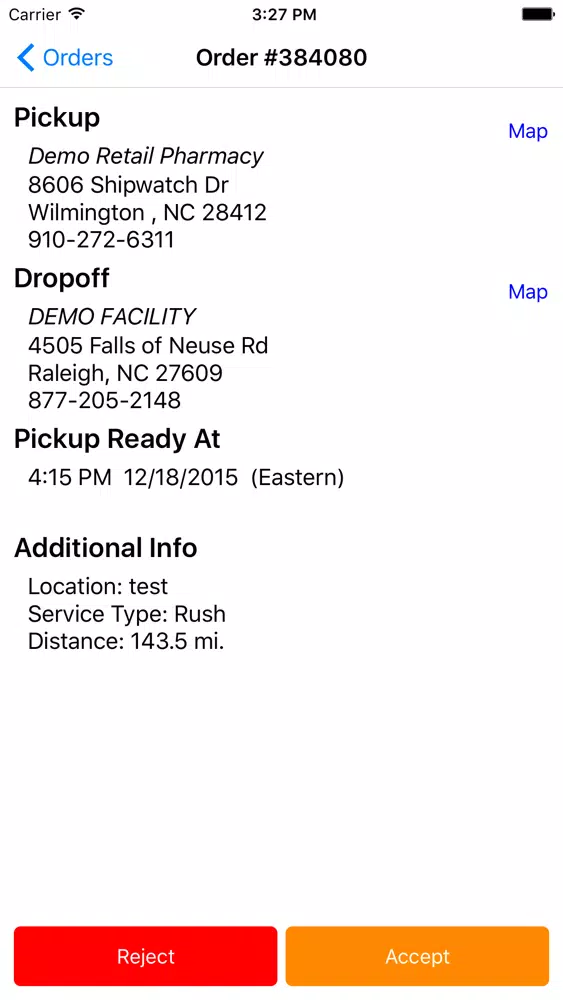 Tangkapan skrin Complete Delivery Solution