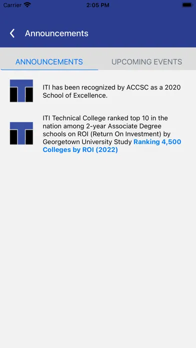 Tangkapan layar ITI Technical College