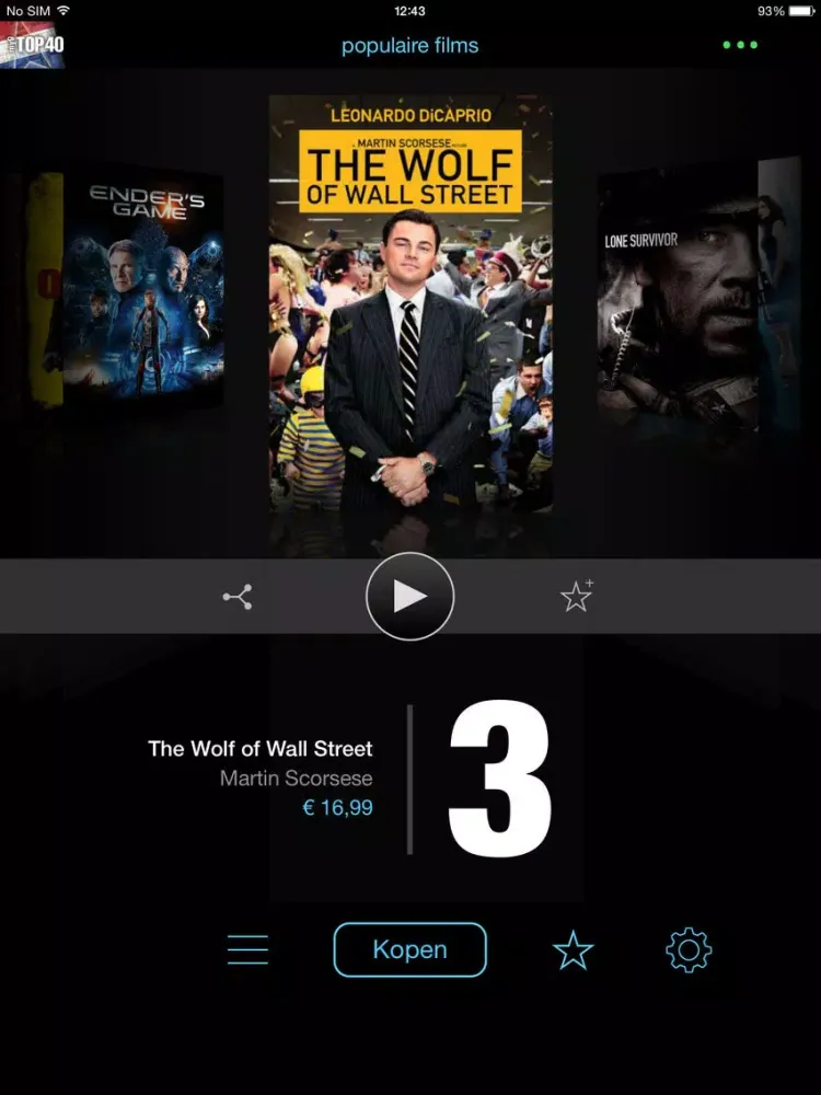 my9 Top 40 : NL film charts iPad 应用截图