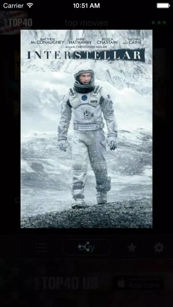 Captures d'écran de my9 Top 40 : US movie charts