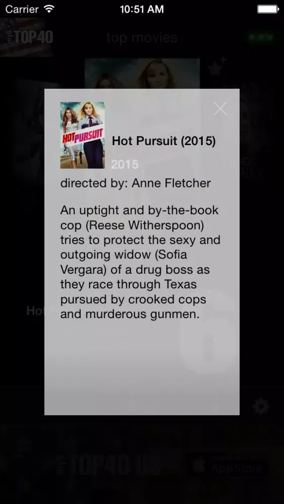 Captures d'écran de my9 Top 40 : US movie charts