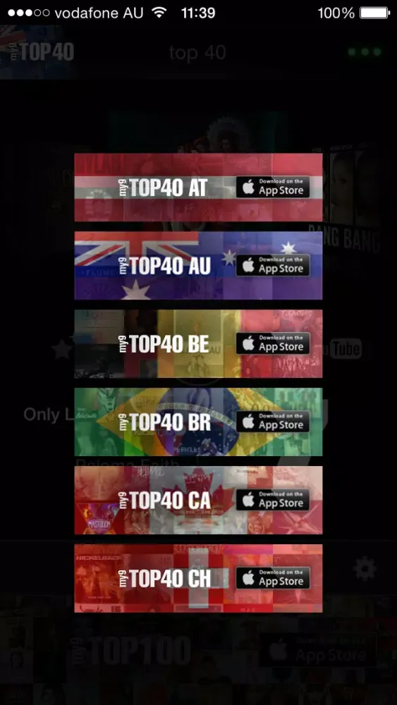 Screenshot di my9 Top 40 : NZ music charts