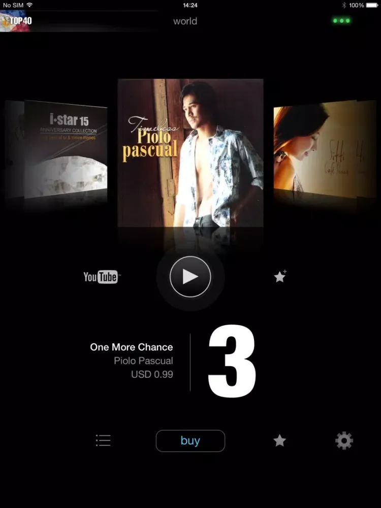 my9 Top 40 : PH music charts iPad 應用截圖