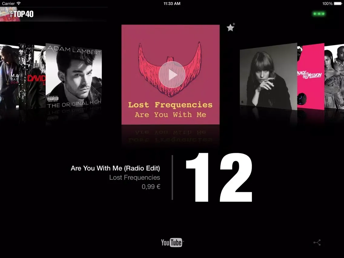 my9 Top 40 : PL lista przebojów iPad 应用截图