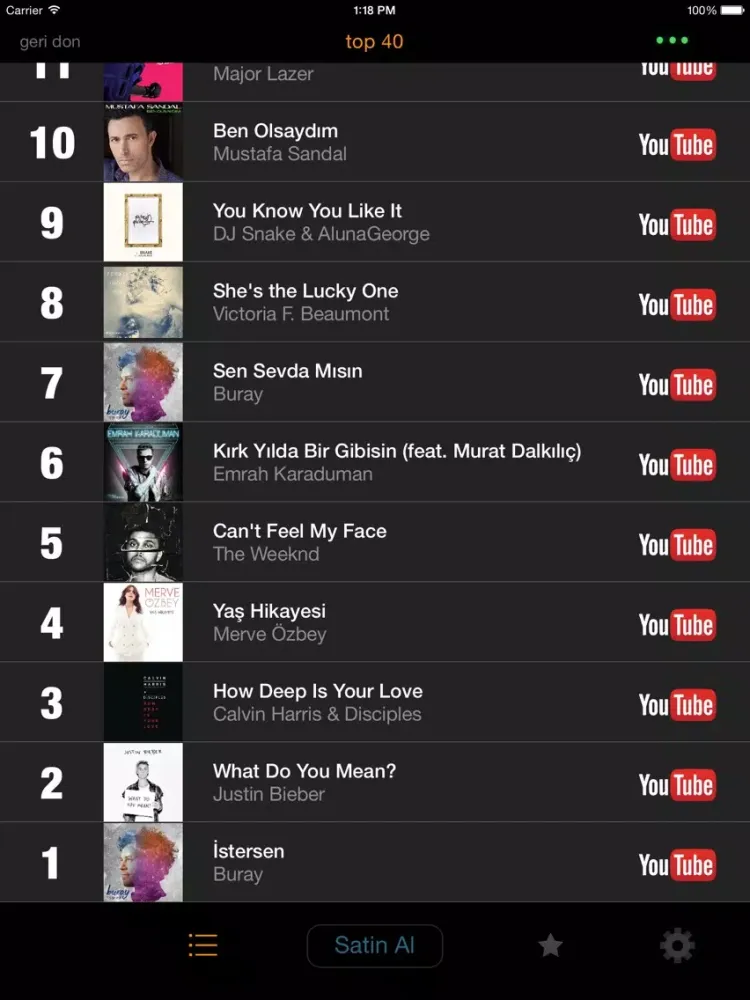 my9 Top 40 : TR muzik listesi iPad  স্ক্রিনশট