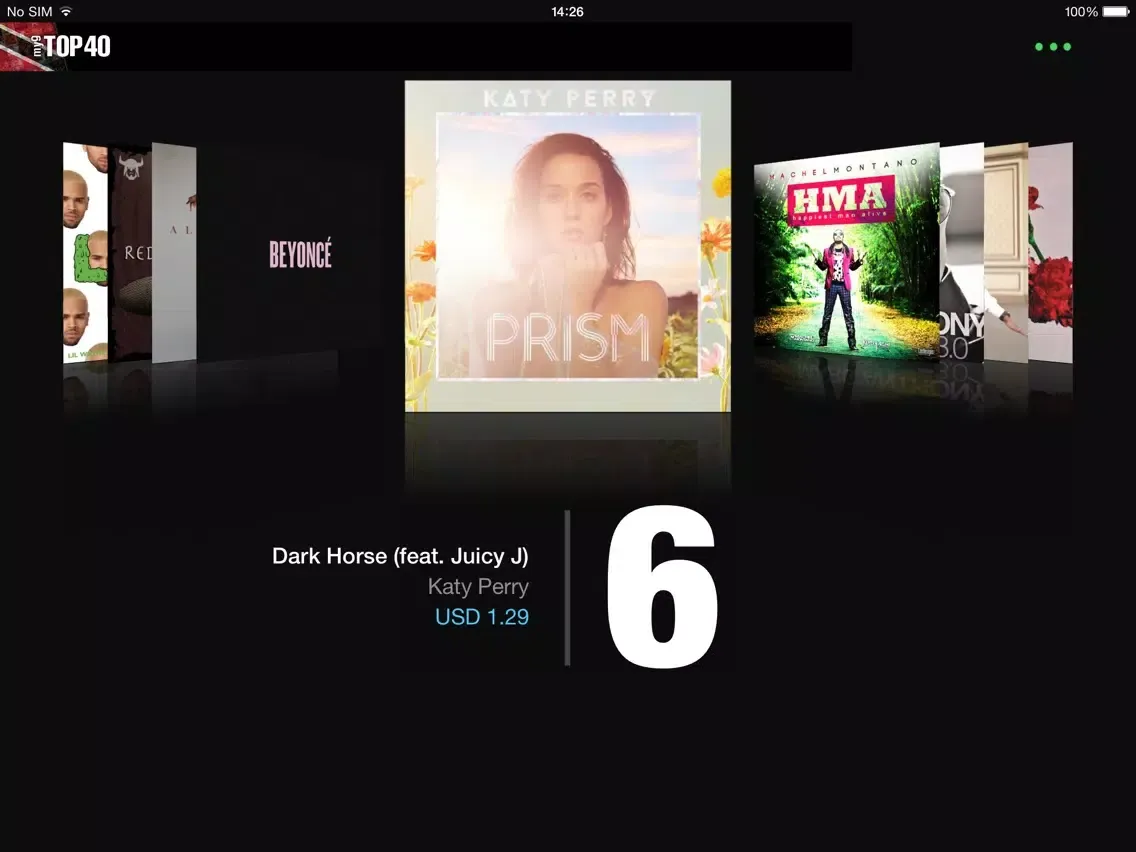my9 Top 40 : TT music charts iPad  স্ক্রিনশট