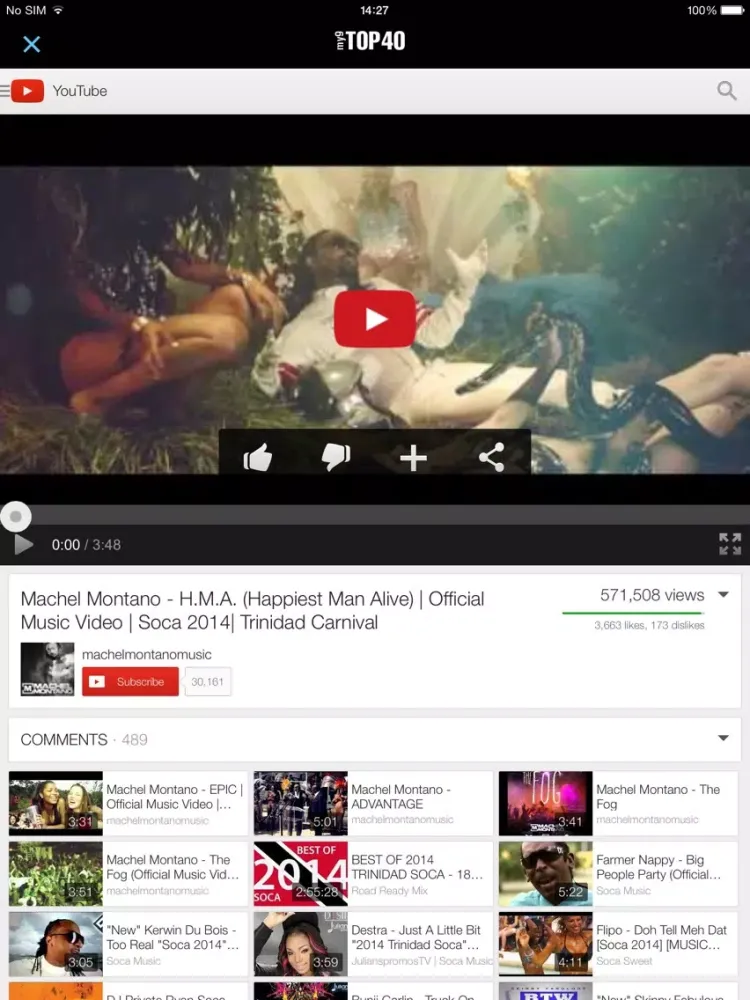 my9 Top 40 : TT music charts iPad  স্ক্রিনশট