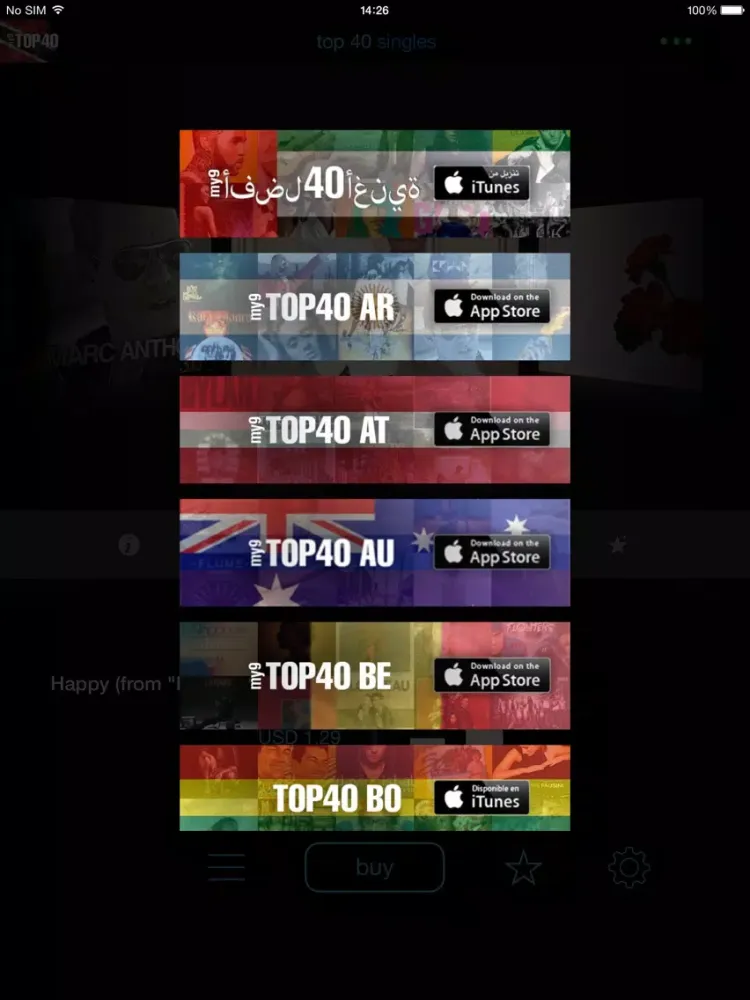 my9 Top 40 : TT music charts iPad  স্ক্রিনশট