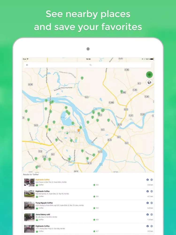 Screenshot di CốcCốc.Map - Places of Vietnam iPad 