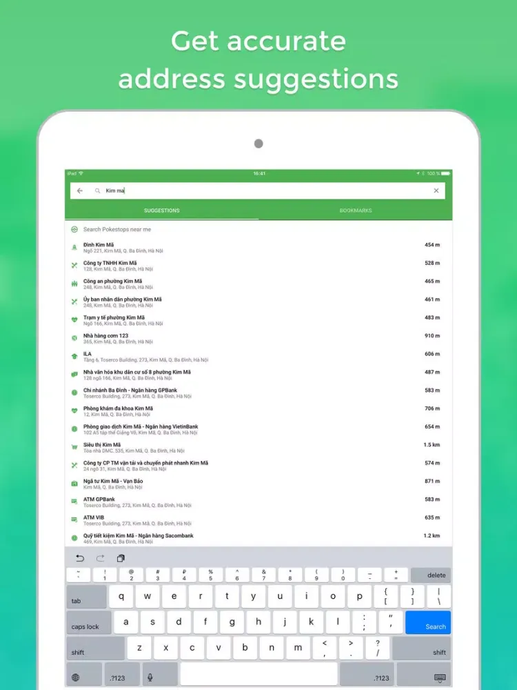 Screenshot di CốcCốc.Map - Places of Vietnam iPad 