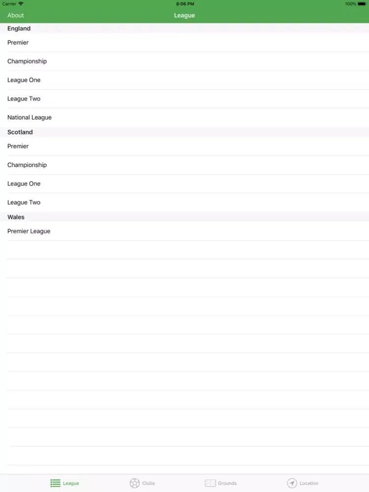 British Football Teams iPad  স্ক্রিনশট