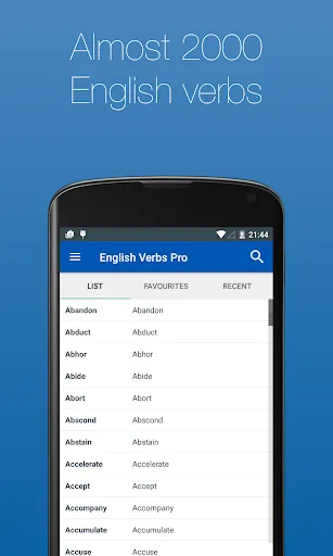 English Verb Conjugator Pro Ekran Görüntüleri