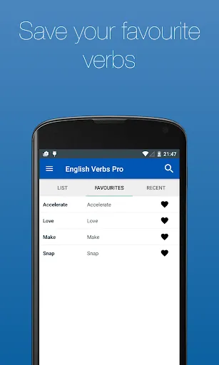 English Verb Conjugator Pro Ekran Görüntüleri