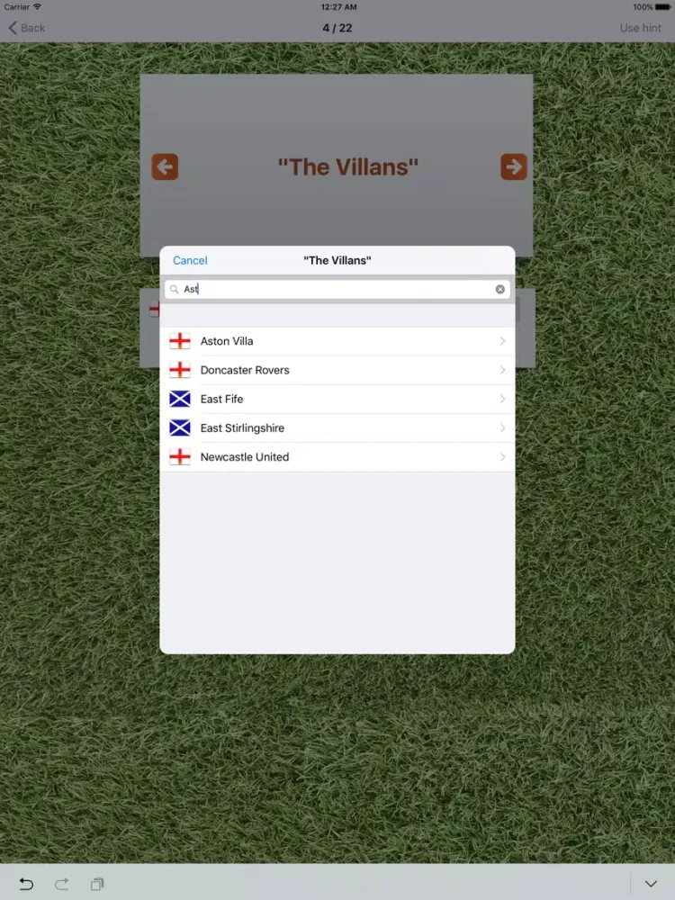Football Nickname Quiz iPad  স্ক্রিনশট