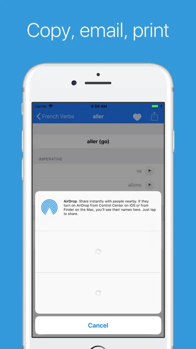 Capturas de pantalla de French Verb Conjugator Pro