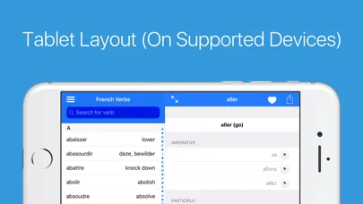 Capturas de pantalla de French Verb Conjugator Pro