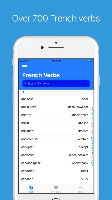 Capturas de pantalla de French Verb Conjugator Pro
