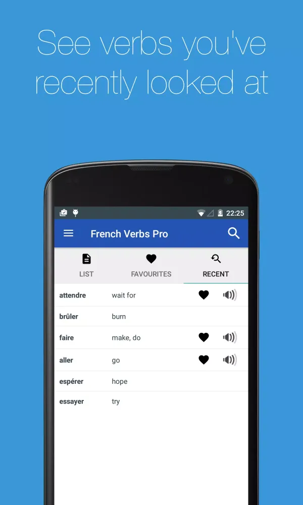 Скриншоты French Verb Conjugator
