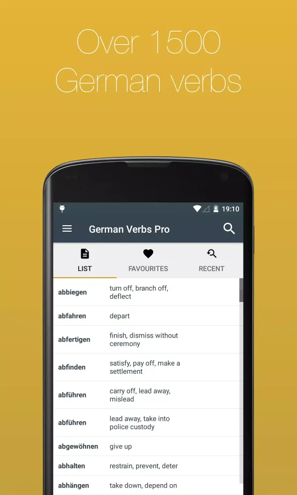 German Verb Conjugator Ekran Görüntüleri