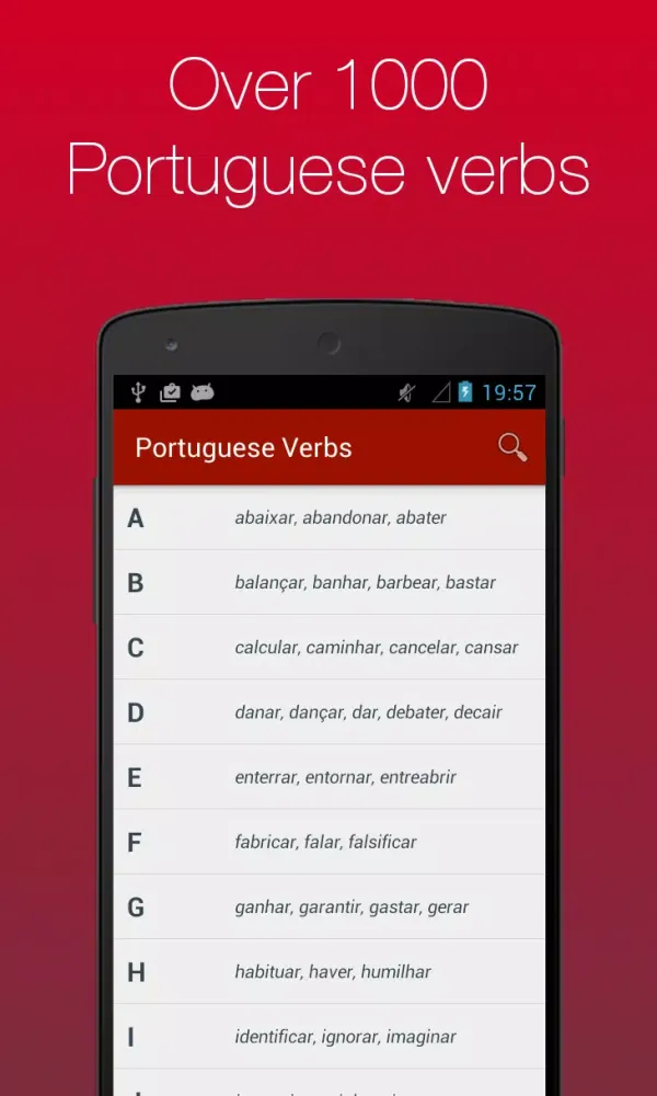 Portuguese Verb Conjugator Screenshots