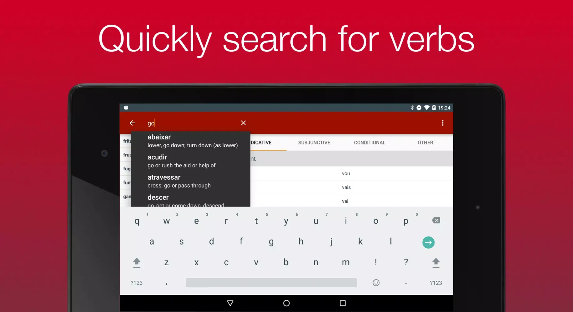Portuguese Verb Conjugator Screenshots