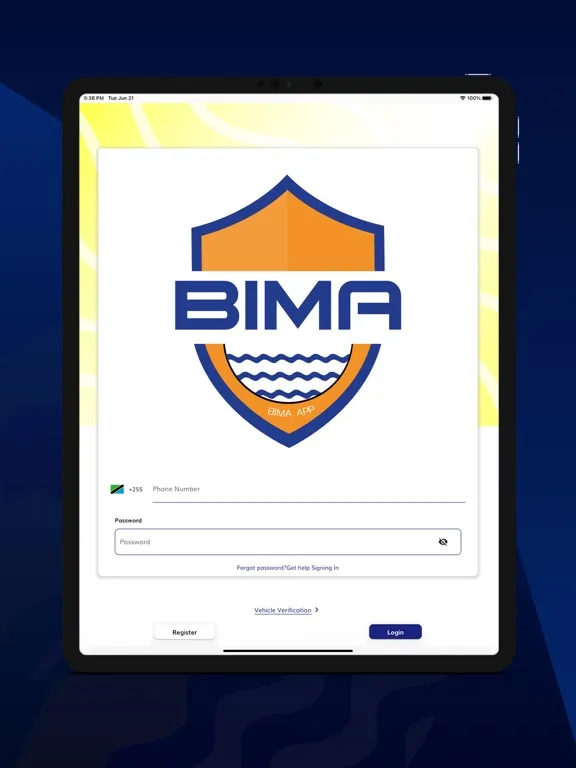 ZIC Bima App iPad  Screenshots