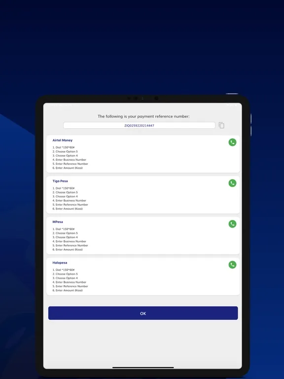 ZIC Bima App iPad  Screenshots