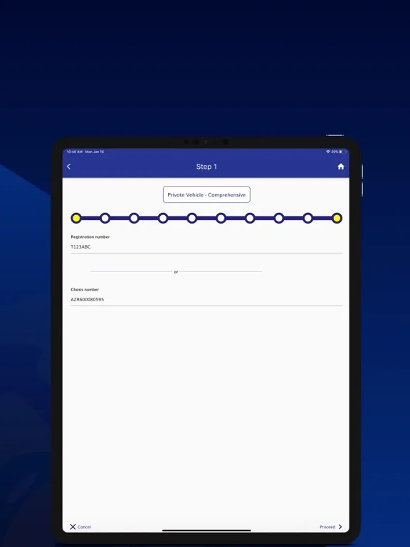 ZIC Bima App iPad  Screenshots