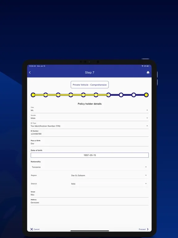 ZIC Bima App iPad  Screenshots