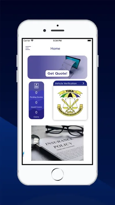 ZIC Bima App Screenshots