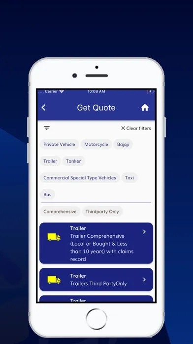 ZIC Bima App Screenshots