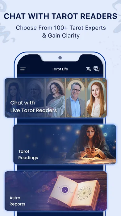 ภาพหน้าจอของ Tarot Card Psychic Reading