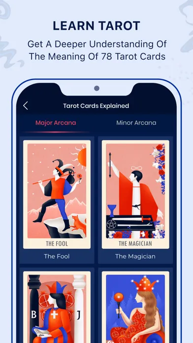 ภาพหน้าจอของ Tarot Card Psychic Reading