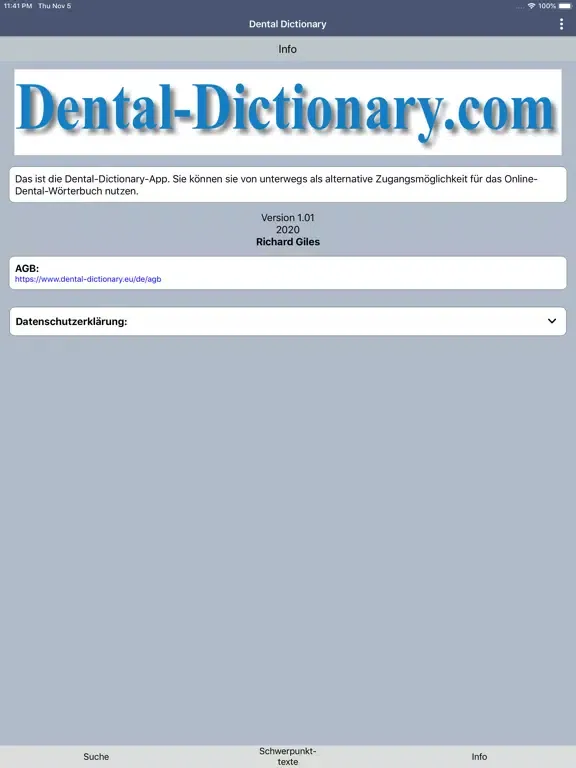 Tangkapan layar Den-Dic Pro(ITLS) iPad 