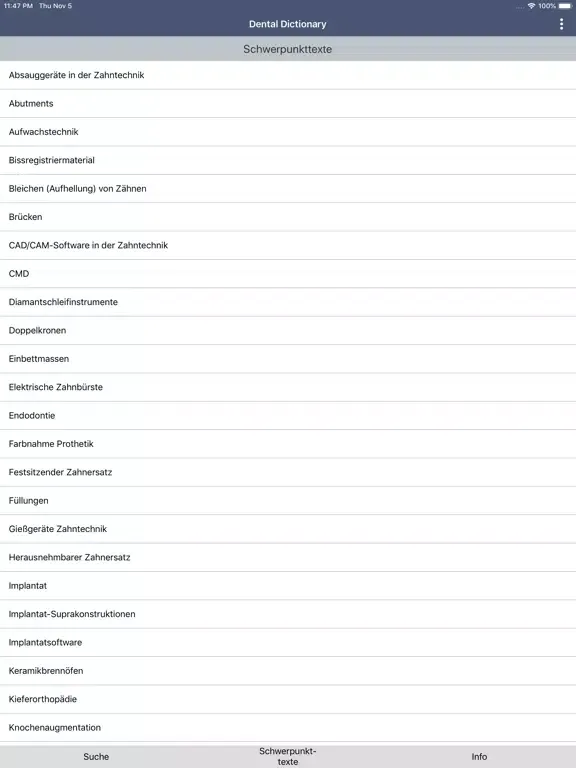 Tangkapan layar Den-Dic Pro(ITLS) iPad 