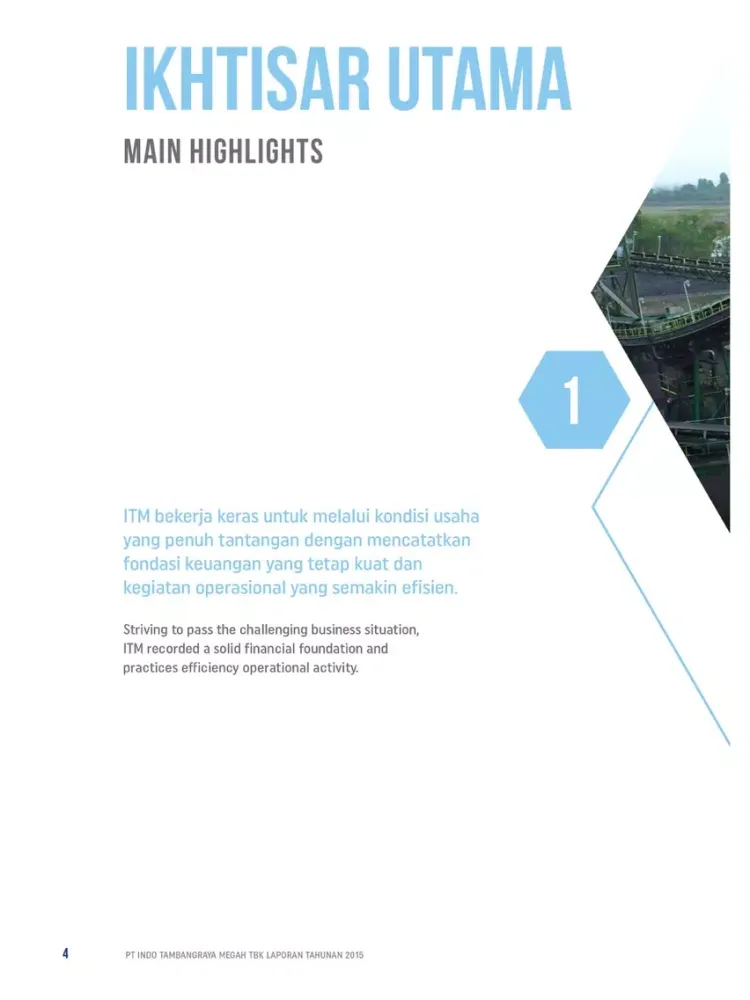 Capturas de tela do ITM 2015 Annual Report iPad 