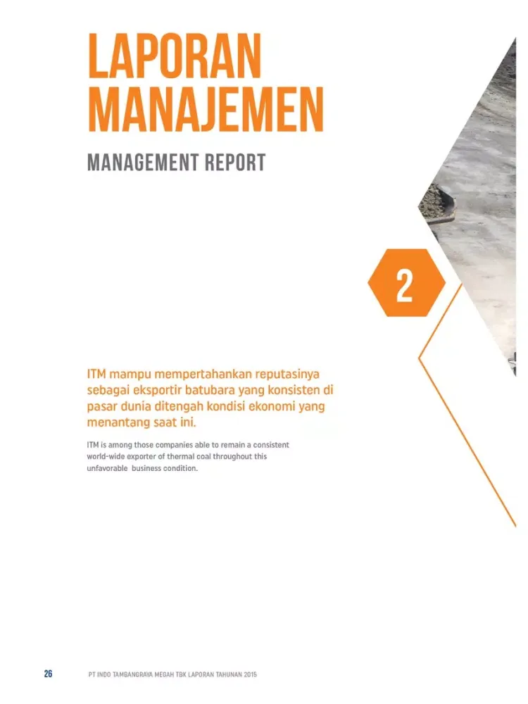 Capturas de tela do ITM 2015 Annual Report iPad 