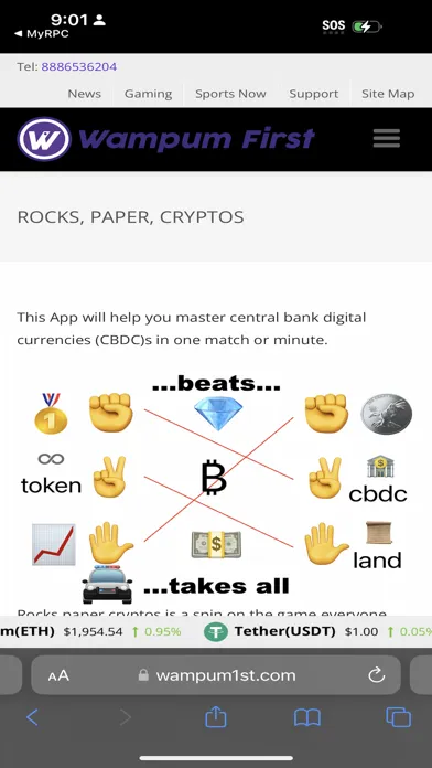 Tangkapan layar Rocks Papers Cryptos