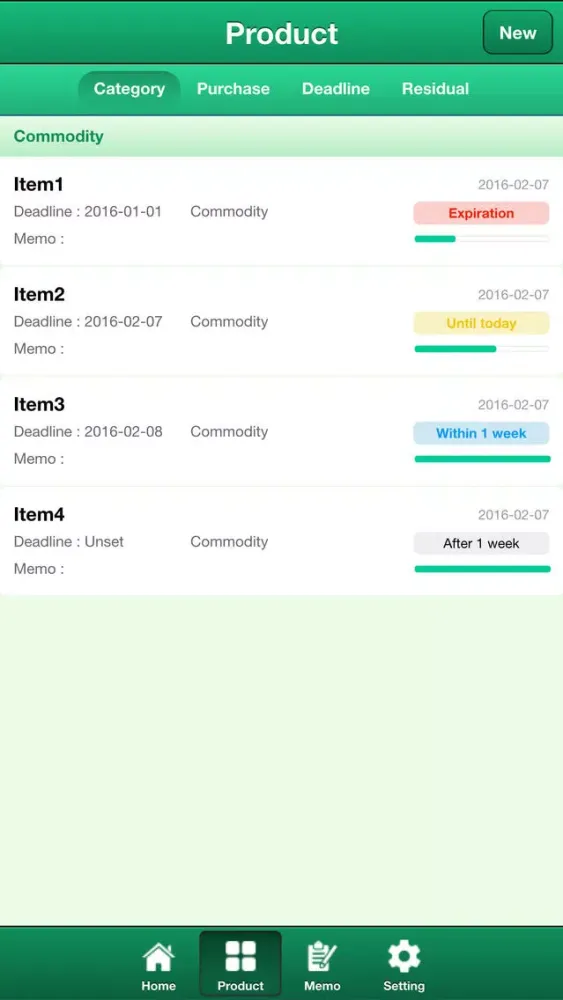 FoodStaff - the duration of use of food and other Screenshots