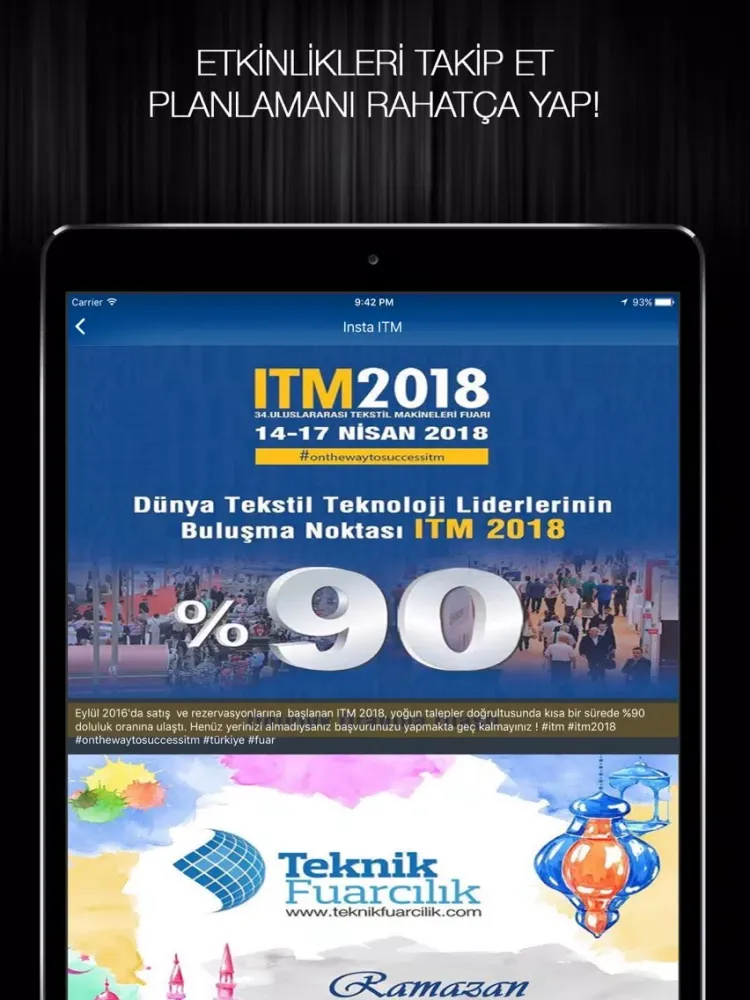 Ảnh chụp màn hình của ITM 2021 iPad 