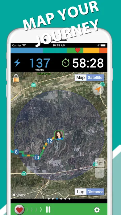 iBiker Cycling & Heart Trainer سکرین شاٹس