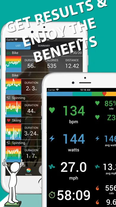 iBiker Cycling & Heart Trainer سکرین شاٹس