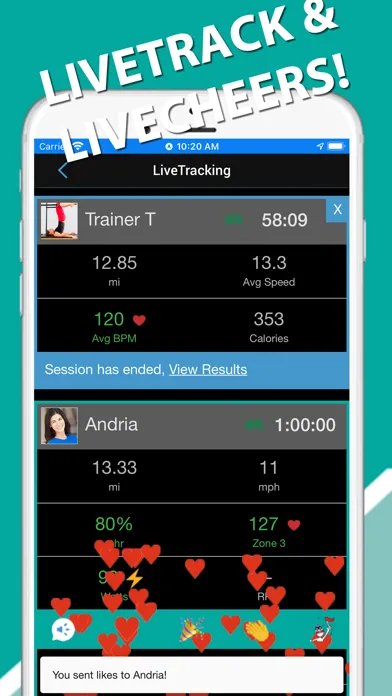 iBiker Cycling & Heart Trainer سکرین شاٹس