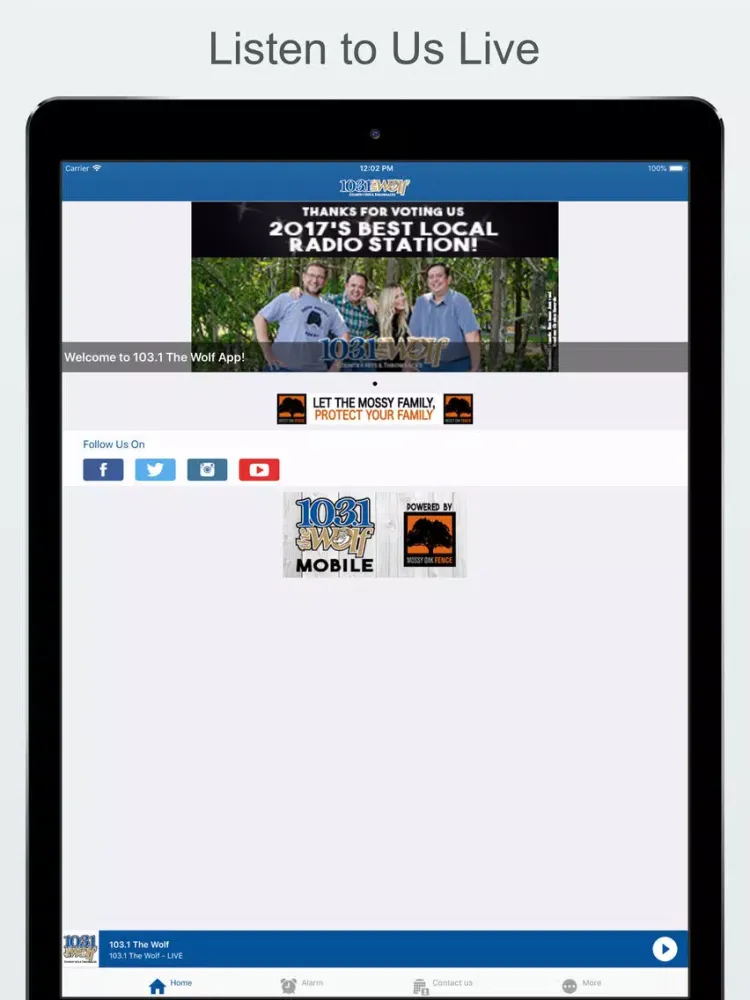 The Wolf 103.1 iPad 應用截圖